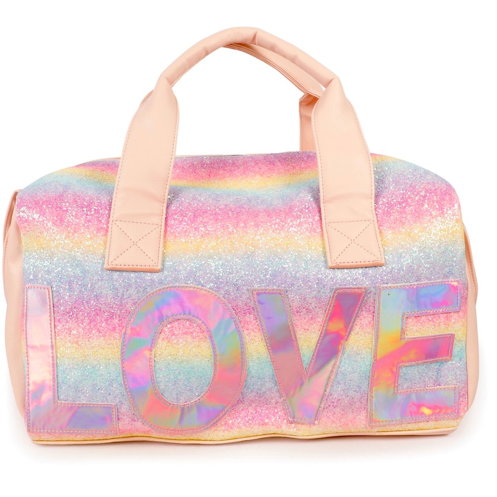 OMG Accessories Glitter Duffle Bag